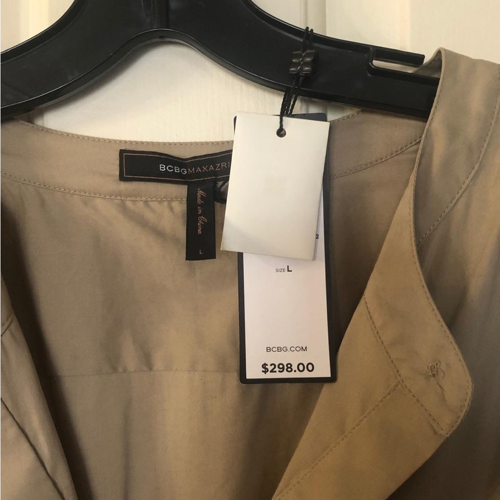 BCBG Tan Ruffle Dress - Picture 5 of 6